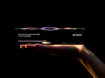 Blockchain Innovation Awards 2022 artifact award graphic design trophy