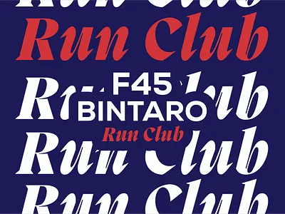Running Tees - Crew neck // F45 BINTARO Run Club fashion graphic design running running design running jerseys running tops sportswear