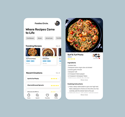 Daily UI 040 - Recipe dailyuichallenge design figma ui uiux ux uxdesign uxuidesign