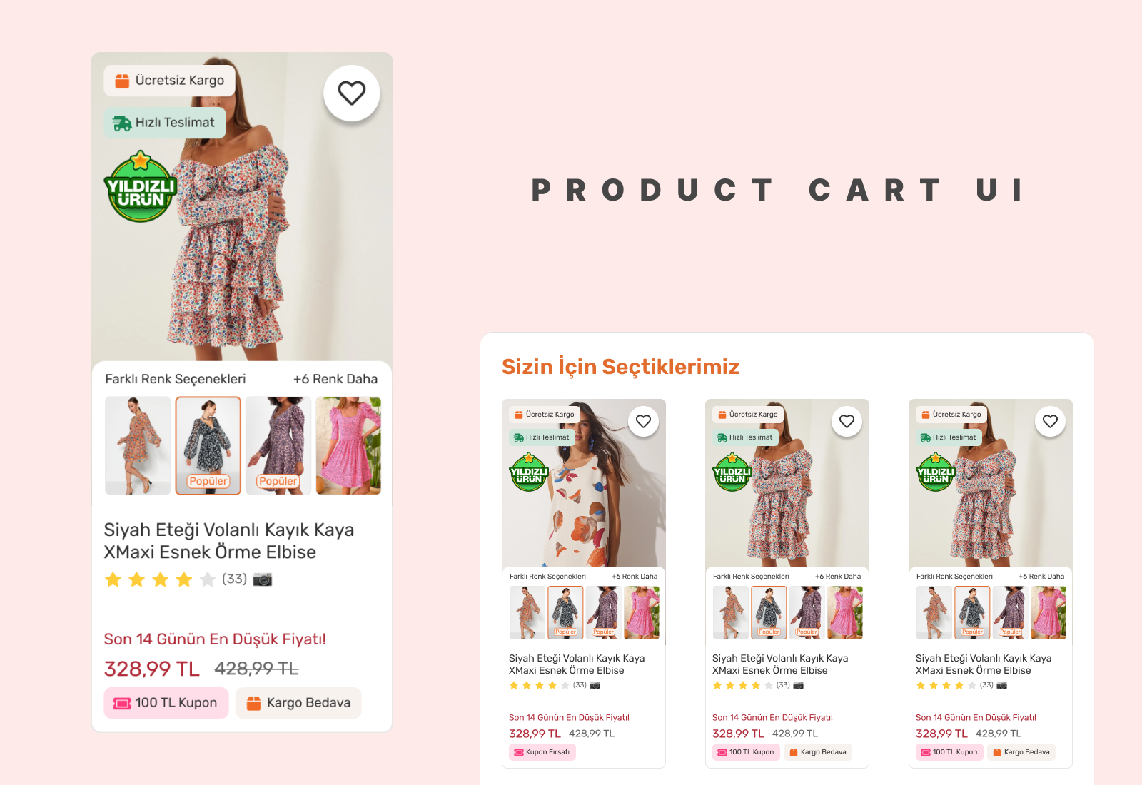 Fashion e-Commerce Product Cart UI e commerce fashion product product cart product cart ui ui ux
