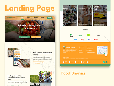 Sharing Food UI Website branding graphic design logo ui