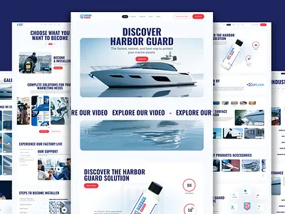 Marine Website Design | Boat | Product | Cleaning Prodcut Web D design landing page landingpage marine website design mobile app mobile ui design mobile web app mobile website design portfolio ui ui design uiux ux web design web design inspiration web ui design website website design website landing page