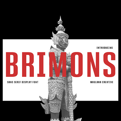 Brimons Sans Serif Display Font 3d animation branding design font fonts graphic design illustration logo motion graphics nostalgic ui