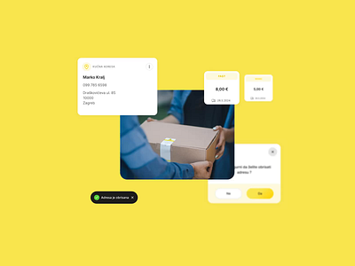 UI Motion Exploration animation cards exploration minimal motion popups ui uianimation uimotion webapp white yellow