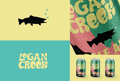 Logan Creek Brewing Co - Nevada Pale Ale beer brand brand logo branding design graphic design logo