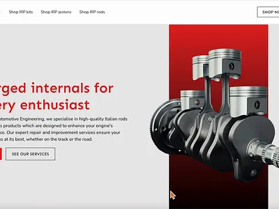 OC Service website redesign - WebFlow cars engineering ui webflow website