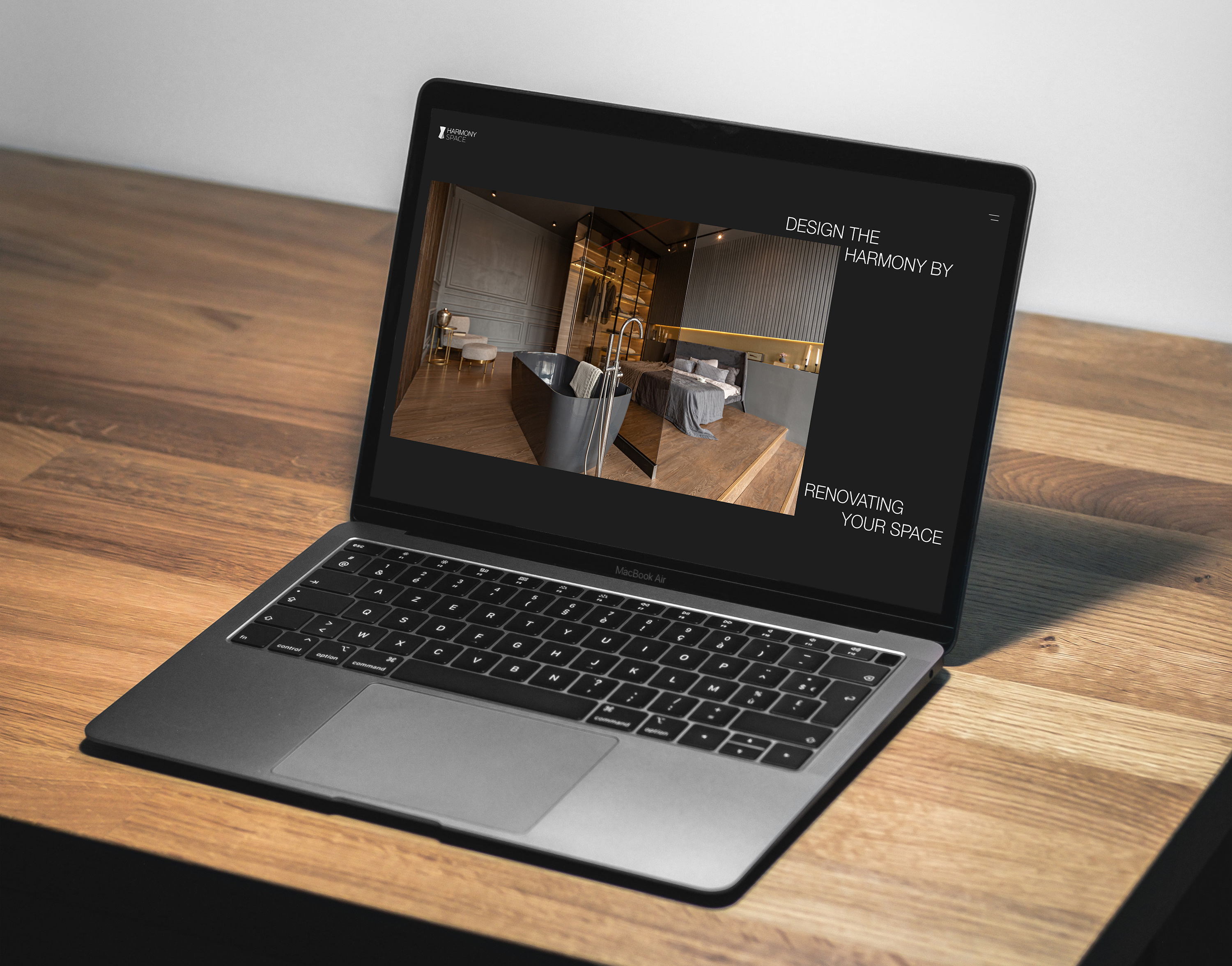 Harmony Space - Renovation & Remodeling Company Website b2c branding business corporate landing page real estate renovation service uxui webdesign website