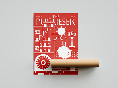 The Puglieser — Y02 N86 | POPIZZE PE’ BARI design food graphic design illustration italy poster shop vector visual