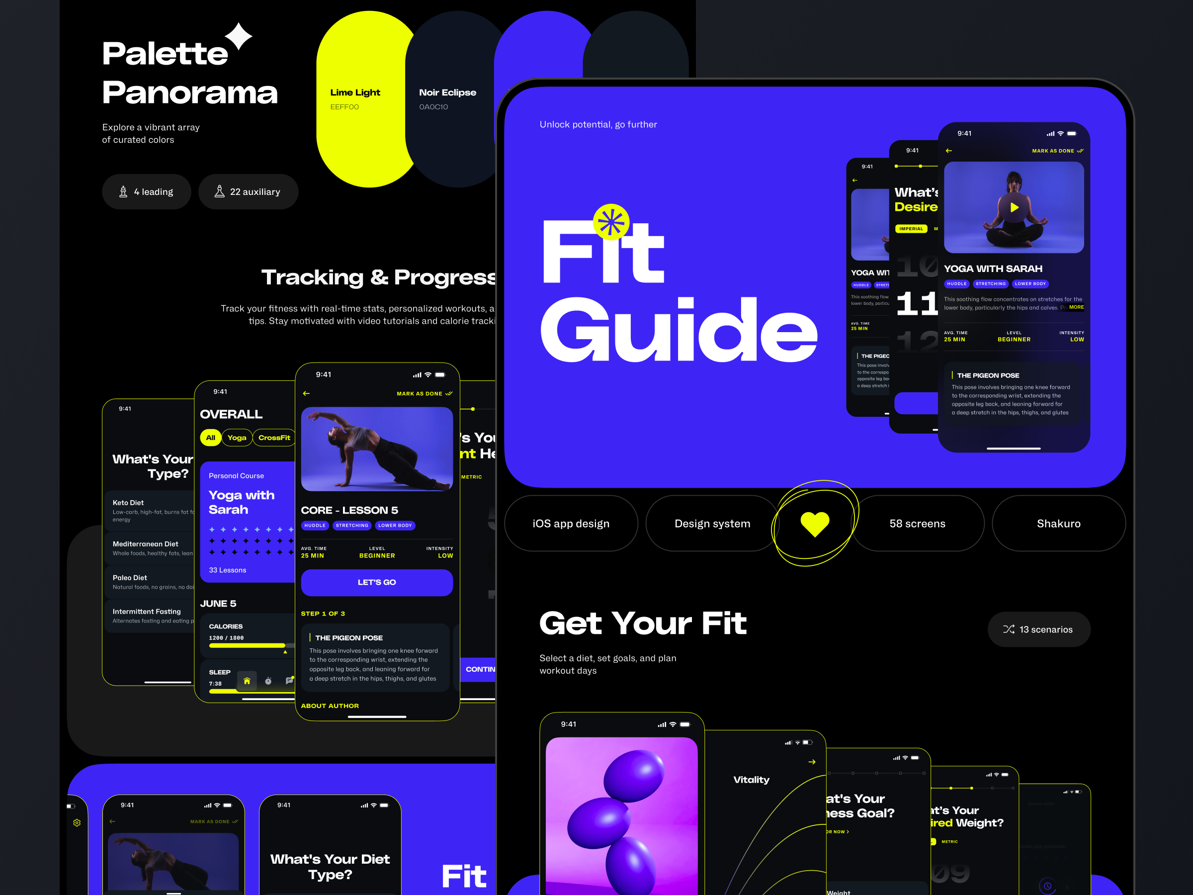 Example of Fitness Website Design for Adaptive Workouts