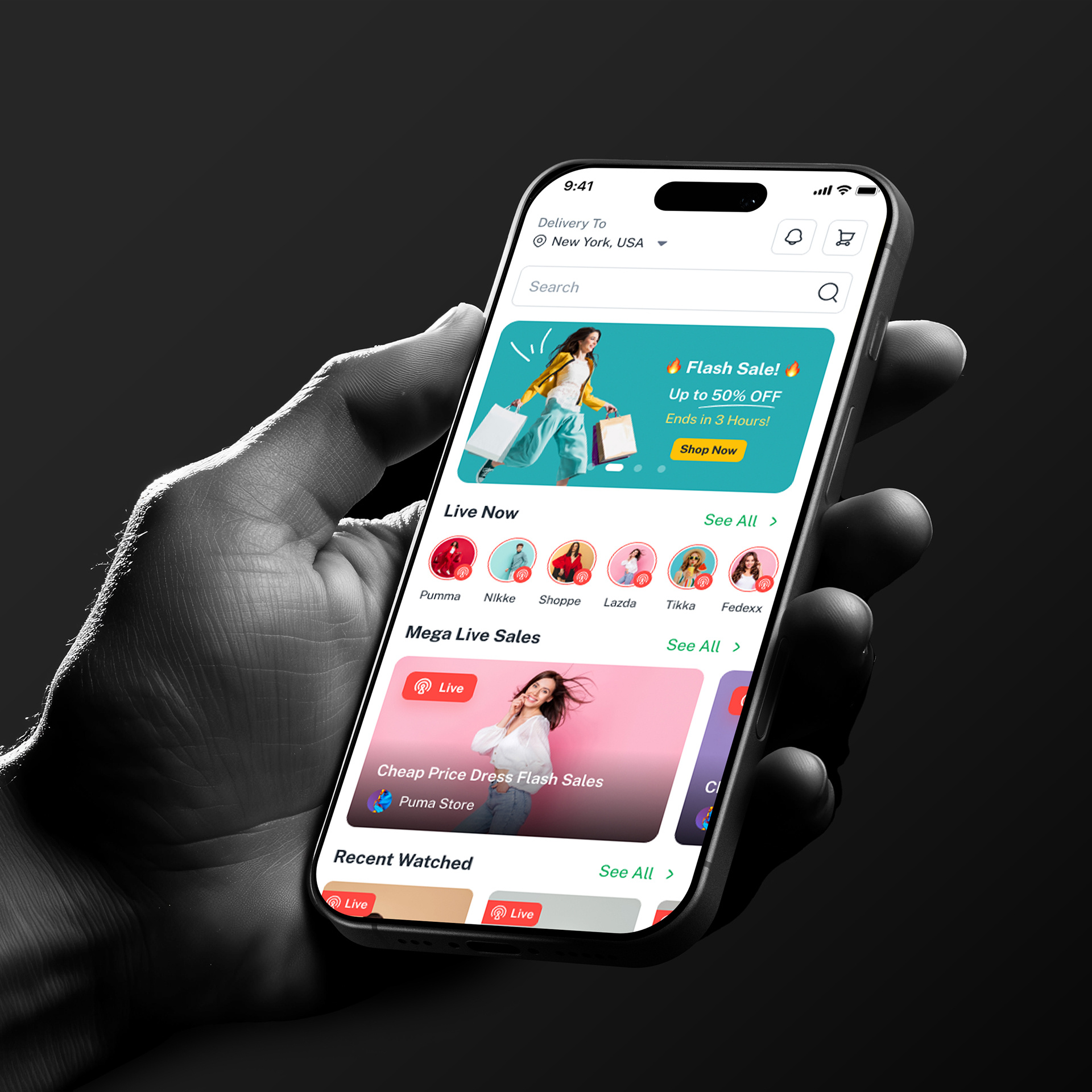 Shoply eCommerce Mobile App UI Kits ecommcerce liveshopping mobile app retail app shopping app ui ui design uikits