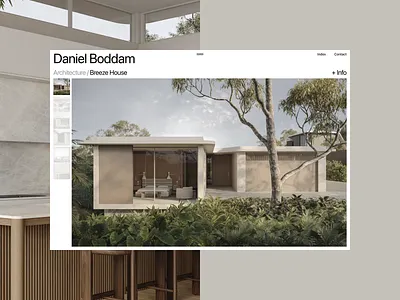 Website for Architect & Furniture Designer architecture branding design desktop furniture grid layout light minimal portfolio typography ui ui design ux ux design web web design website white space