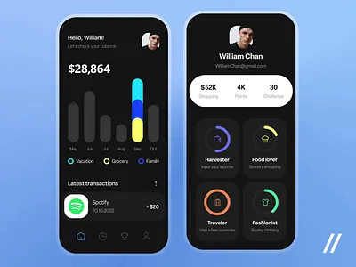 Money Management Mobile IOS App android animation app app design balance dashboard design ecommerce expenses finance ios management mobile mobile ui motion payment plan ui uiux ux