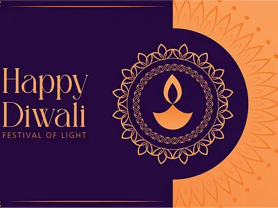 Diwali Card adobe illustrator card design diwali festival graphic design india light purple scream vector