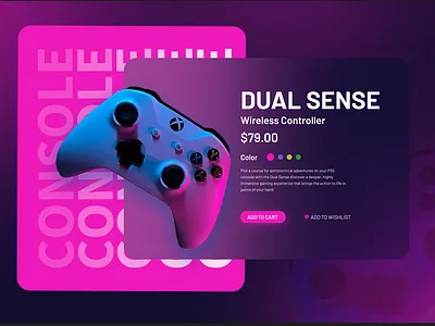 PRO Gaming Console Design graphic design ui