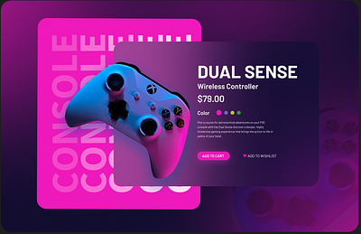 PRO Gaming Console Design graphic design ui