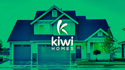 Kiwi Homes brand brand logo branding design graphic design logo