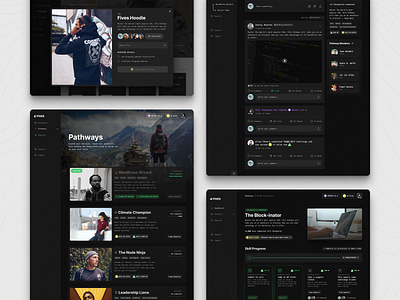 Fives — Shots clean clean ui dark mode dark theme design development gaming minimal design product ui ux web 3