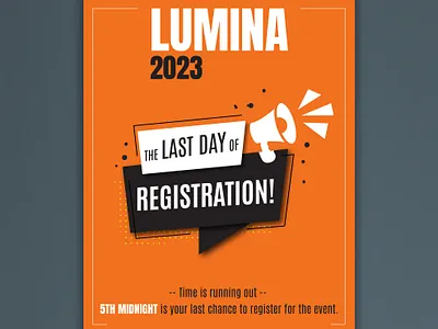 Announcement Post 2023 adobe clean college graphic design illustration instagram minimal orange simple social media year