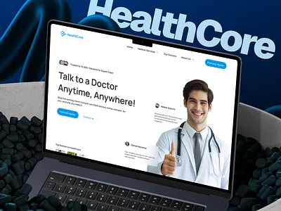 HealthCore - Consultation with Expert Doctor Landing Page health tech