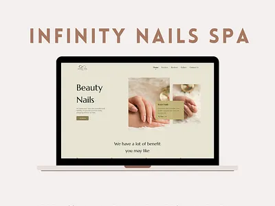 Infinity Nails SPA creativedesign dailyui design designinspiration designsystem dribbble figma illustration minimaldesign revamp ui user experience user interface ux web design