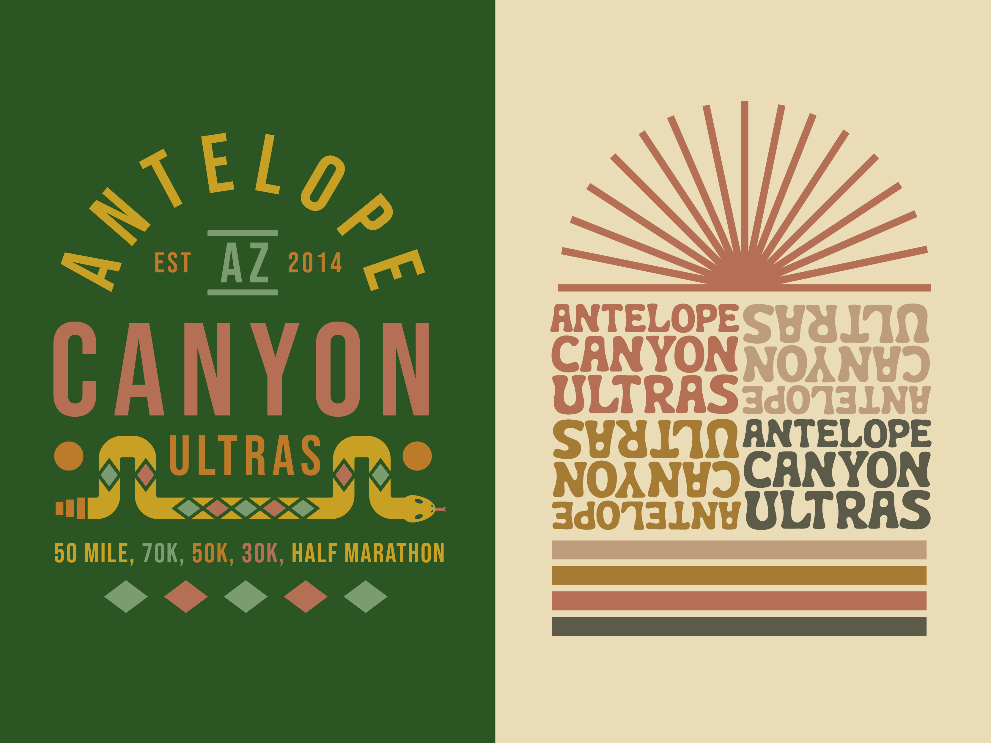 Example of Vacation Races Antelope Canyon Ultras Merch Design