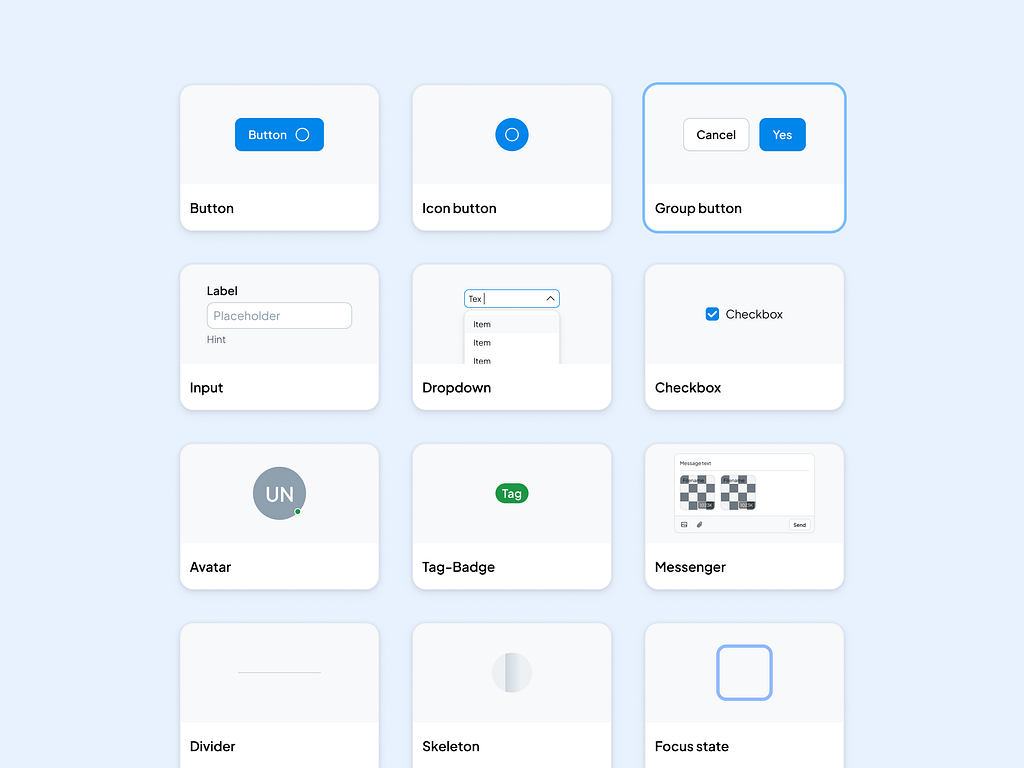 Figma components UI design template by Roman Kamushken for Setproduct ...