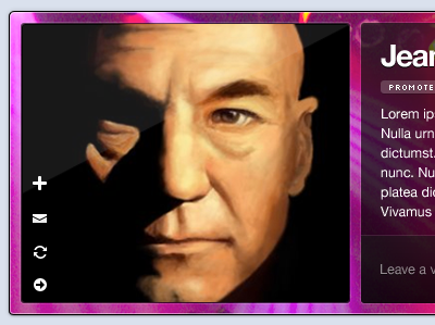 User Profile design gigsby jeanlucpicard mega avatar ui