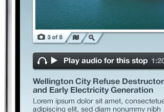 My Tours grey interface iphone tabs