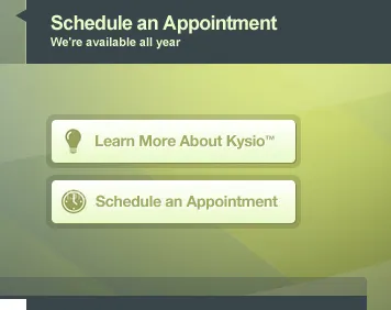 Kysio Homepage green light yellow