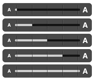 New text scaling indicator overlay indicator iphone slider ui usatoday