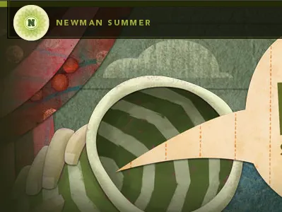 Newman Summer design illustration web