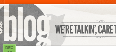 Blog Header design header light brown orange website