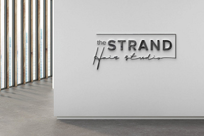Strand - hair studio art branding design graphic design illustration logo typography vector