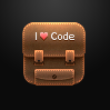 iPhone icon experiment app bagpack brown icon iphone