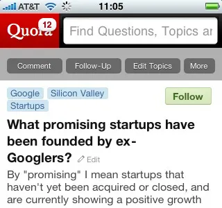 Notification Icon icon mobile quora