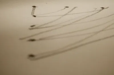 A logo is born initial macro paper rough sketch