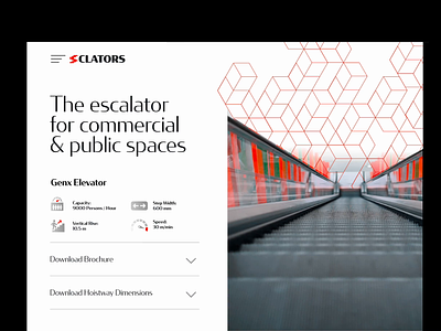 Website for Escalators company