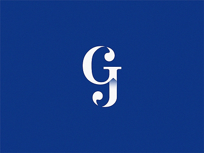 G+J g gj j letter logo monogram