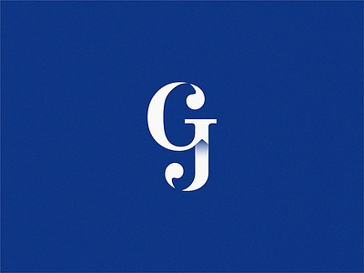 G+J g gj j letter logo monogram