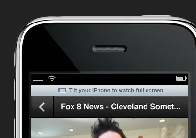 Tilt your iPhone design iphone