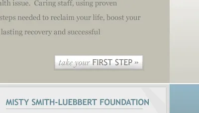 Take Your First Step button blue button cta grey