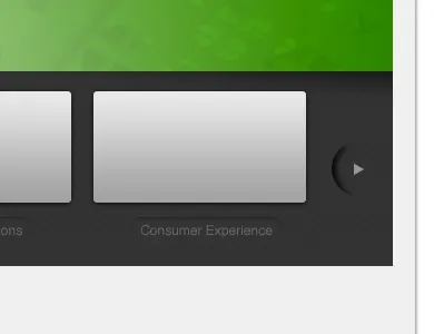 Next Please arrow bevel gradient gray green slider