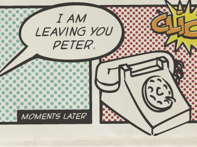 Jobless Peter comic p22 pop art paper red