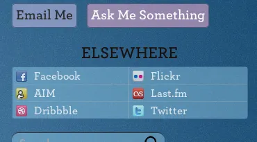 social links sidebar