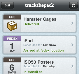 TrackThePack iPhone App launched trackthepack