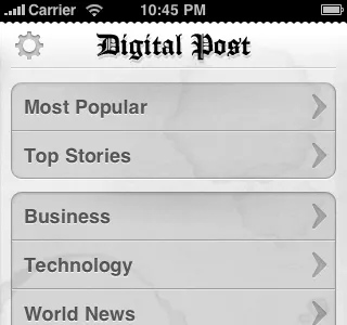 Digital Post for iPhone (cont'd) ipad iphone ui
