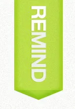 Remind 1 green helvetica lime rebound rebound me remind