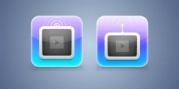 Air Video Concept icon ipad video wireless