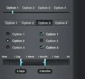 UI Form Controls, Revisited blue form grey ui