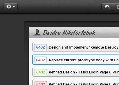 tasks for SproutCore - Refined List app dark list sproutcore tasks